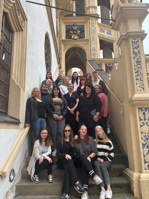 Erzieherklasse auf Schloss Hartenfels