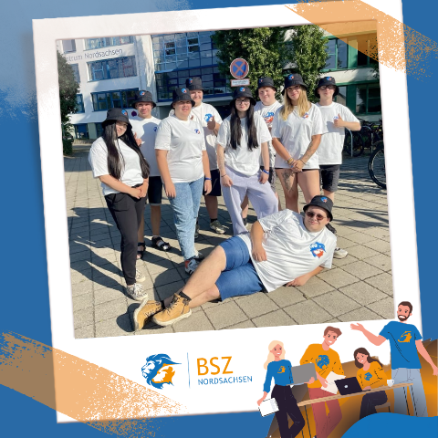 Klasse S24 mit den gesponserten T-Shirts und Geschenken